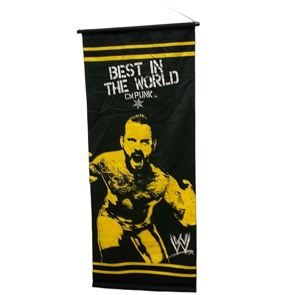 CM Punk Wrestling Banner RARE - Picture 1 of 4